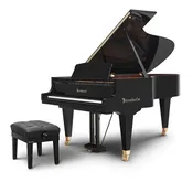Bösendorfer 185VC 6'1" Grand Piano – Polished Ebony | VC Technology | 10-Year Warranty
