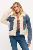 CLADJ0036 - Shearling Denim Jacket