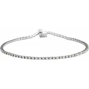14K White Gold 1 CTW Natural Diamond Line 7 1/4" Bracelet