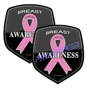 Breast Cancer Awareness Ribbon Decal (One) 3" 2 Pack ProSticker 2509 2PK