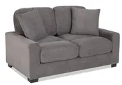ASPEN STENO CHARCOAL LOVESEAT