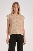Ayla Sweater Vest Taupe