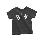 814 Toddler Tee - Charcoal Black