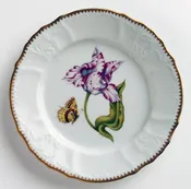 Anna Weatherley Old Master Tulips Salad Plate Pink and White