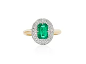 Emerald & Diamond Ring — Big Island Jewelers | Kailua-Kona, HI