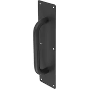 Round Plate Handle – Matte Black