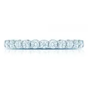 11-Stone Round 4-Prong Diamond Wedding Band in 14K Gold – 0.46 cttw