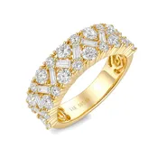 Baguette Diamond Mosaic Ring