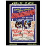 2027 Vintage Drive-In Movies Studio Calendar 9″x12″