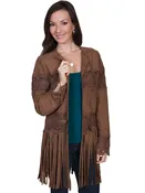Fringed Western Lambskin Coat