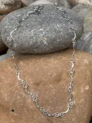 Sterling Silver Half-Moon Necklace