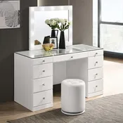 Avery LED White Vanity Set