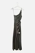 Asym Gathered Maxi Dress NWT