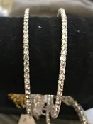 1 row crystal rhinestone bangle bracelet jewelry for bodybuilding competition bikini competition and figure competition