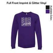 GDW Elementary Adult Crewneck Sweatshirt with Glitter Vinyl
