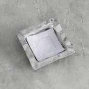 BB 6291 SOHO STRAIGHT EDGE HAMMERED NAPKIN BOX