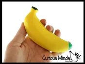 1 Sand Filled Squishy Banana - Moldable Sensory, Stress