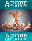 6 Light Fallow Antler Chandelier