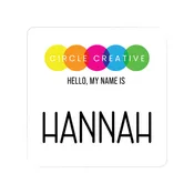 1.5" x 1.5" Reusable Dry Erase Message Badge