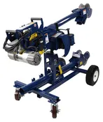 10,000 lb. Two Speed Cable Puller with Mobile Carriage and ROTABOOM