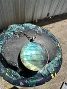 Jane Diaz Large Faceted Labradorite Necklace — Blueground