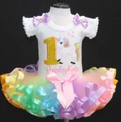 1st birthday unicorn outfit,Baby girl birthday outfit