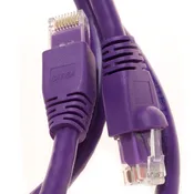 0.5Ft - Cat6A Snagless Ethernet Network Patch Cable - Violet