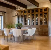 Reeded Tambour Round Table