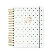 17 Month Large Planner, Green Dot
