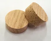 1/2" Flush Mount Plugs | Red Oak