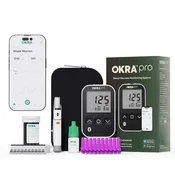 OKRA Pro Starter Kit 25 Test Strips & 25 Lancets