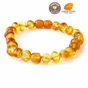 Amber Stone Baroque Baltic Amber Bracelet 180