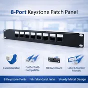 8-Port Keystone Patch Panel solutions in Tennessee — CCI | Computer Support