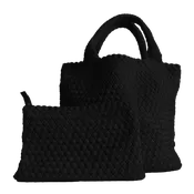 Lily Woven Neoprene Tote with Pouch