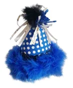 Dog Party Hat (Blue Dots)