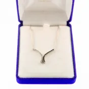 Black and White Diamond Necklace