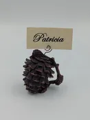 3" Pinecone Place Card Holder (Resin)