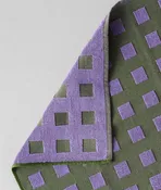 Squares Woven Terry Tea Towel – Olive/Lilac