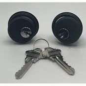 1″ ZINC ALLOY CYL KEYED- BRONZE (PR)