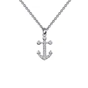 0.16 ct tw Anchor Necklace — Cronier's Fine Jewelry