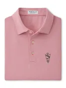 Jasons Peter Millar Crimson Jubilee Stripe Knit Shirt