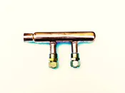2- Port Copper Manifold for 3/8" Pex Al Pex