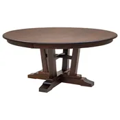Alberta Cherry Wood Large Round Extending Dining Table for 6-10 | GB