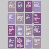 Anxiety Relief Affirmation Cards, Deck of 16