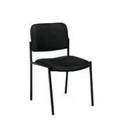 19.5"x22.5"x32" Office to Go Armless Stack Chair OTG2748B | Black Frame Multipurpose Office Seating