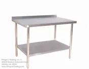 BK Resources Stainless Steel 24" x 30" Table With or Without Backsplash