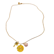 Aloha Hawaii Palm Tree, Shell Charm Necklace