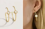 Barony Hoop Earrings Mother Of Pearl