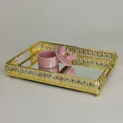 METAL MIRRORED TRAY