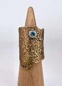 Big Bark Ring Blue Topaz - Size 6 — The Jeweler's Workbench